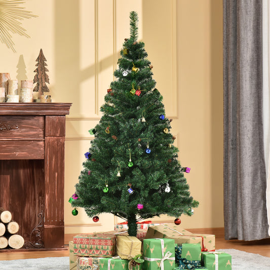 4.9ft Green Christmas Tree Artificial Xmas Holidays Party with Decoration Ornament - Gallery Canada