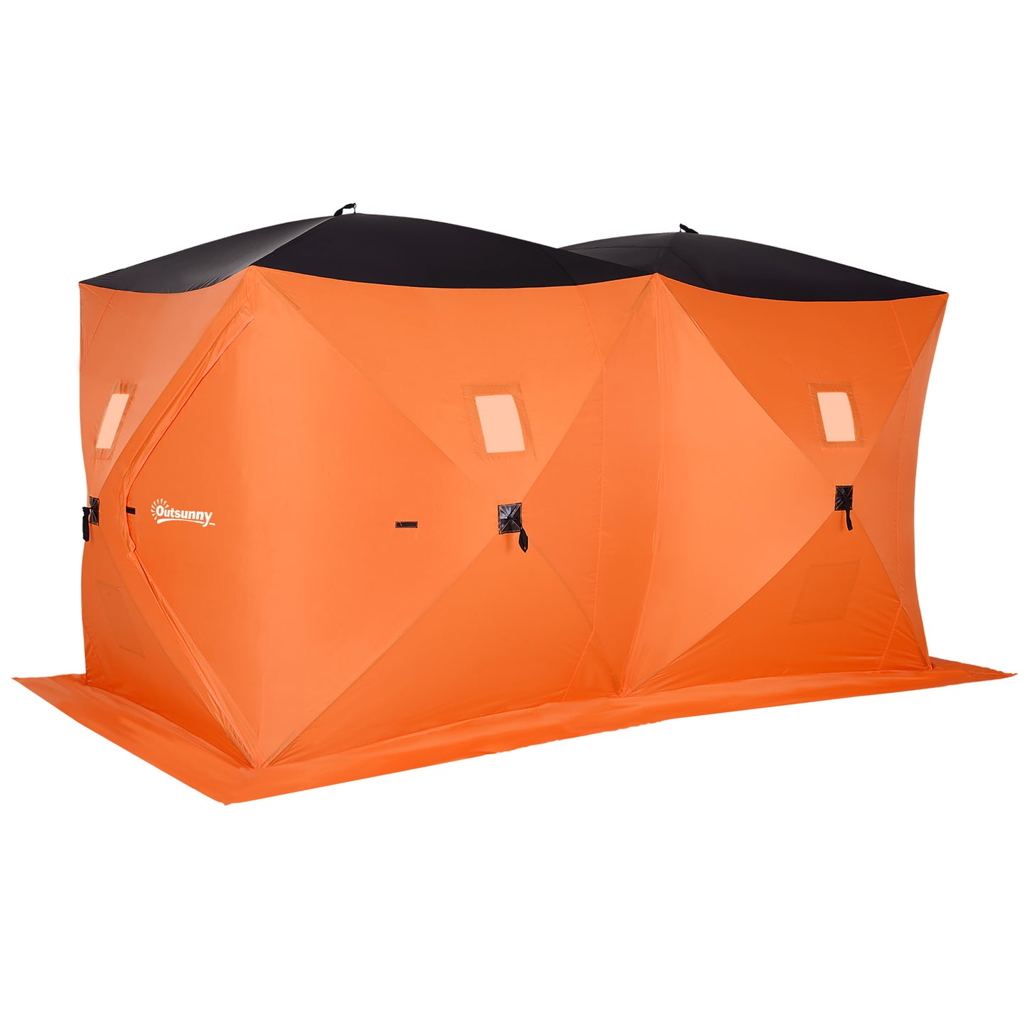 8-Person Pop-up Ice Fishing Shelter, Portable Ice Fishing Tent with Ventilation Windows and Carrying Bag, for Low-Temp -22℉ Ice Fishing Tents Multi Colour  at Gallery Canada