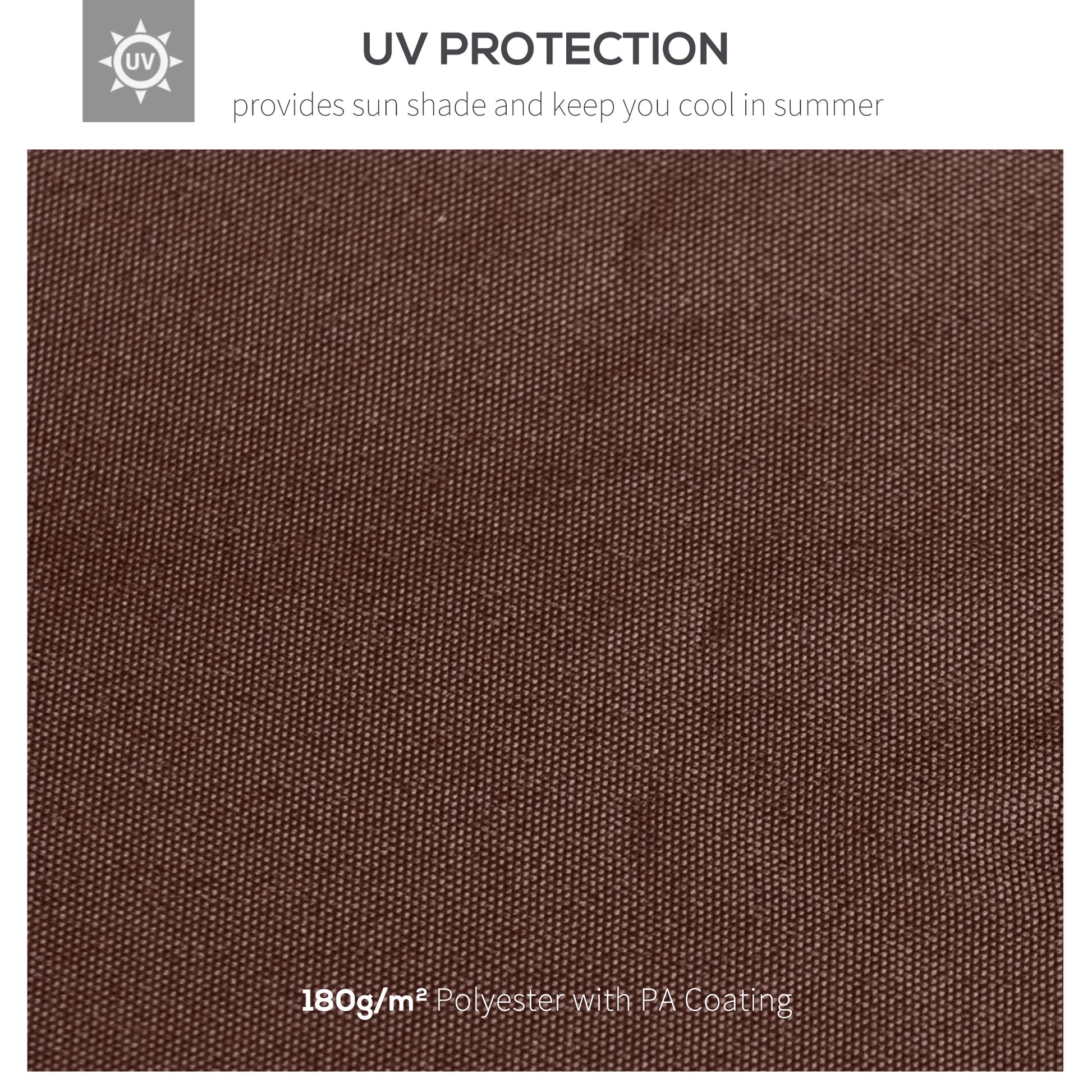 9.8' x 9.7' Square Gazebo Canopy Replacement UV Protected Top Cover Sun Shade Coffee Gazebo Canopy Replacement   at Gallery Canada