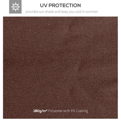 9.8' x 9.7' Square Gazebo Canopy Replacement UV Protected Top Cover Sun Shade Coffee Gazebo Canopy Replacement   at Gallery Canada