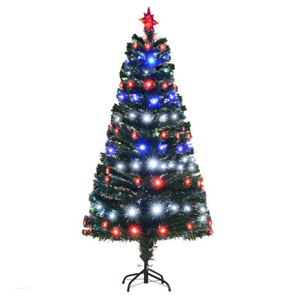 5FT Pre-lit LED Optical Fiber Christmas Tree Artificial Holiday Décor with Stand Green Pre Lit Christmas Trees   at Gallery Canada