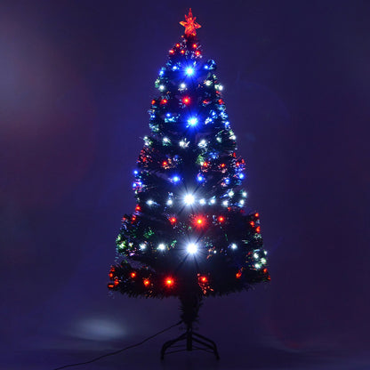 5FT Pre-lit LED Optical Fiber Christmas Tree Artificial Holiday Décor with Stand Green Pre Lit Christmas Trees   at Gallery Canada