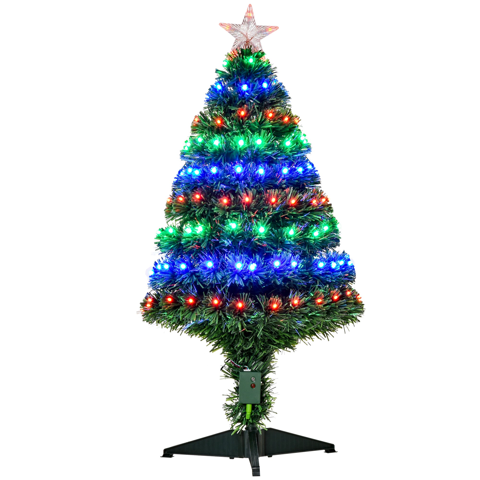 3FT Pre-lit LED Optical Fiber Christmas Tree Artificial Holiday Décor with Stand Pre Lit Christmas Trees   at Gallery Canada