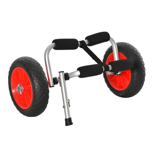 Rolling Kayak Cart Kayak Cart Dolly Transporter for Cleaning, Storing, &; Maintenance with Aluminum Frame &; Folding Design