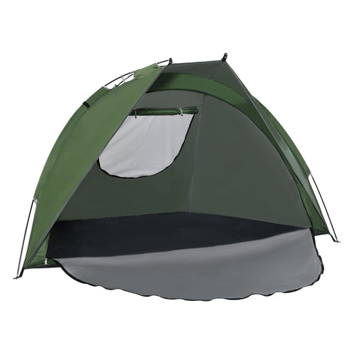 Pop Up Tent, Beach Tent, UV Protected Sun Shelter with Carry Bag and Ground Stakes for 2-3 Person, Green