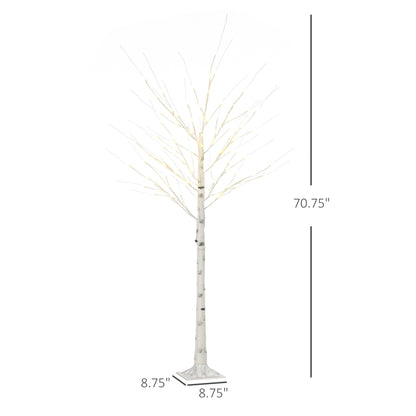 6 ft Artificial Birch Tree Light with Pre-Lit LED Light for Home Party, Indoor and Covered Outdoor Use Artificial Tree Light   at Gallery Canada