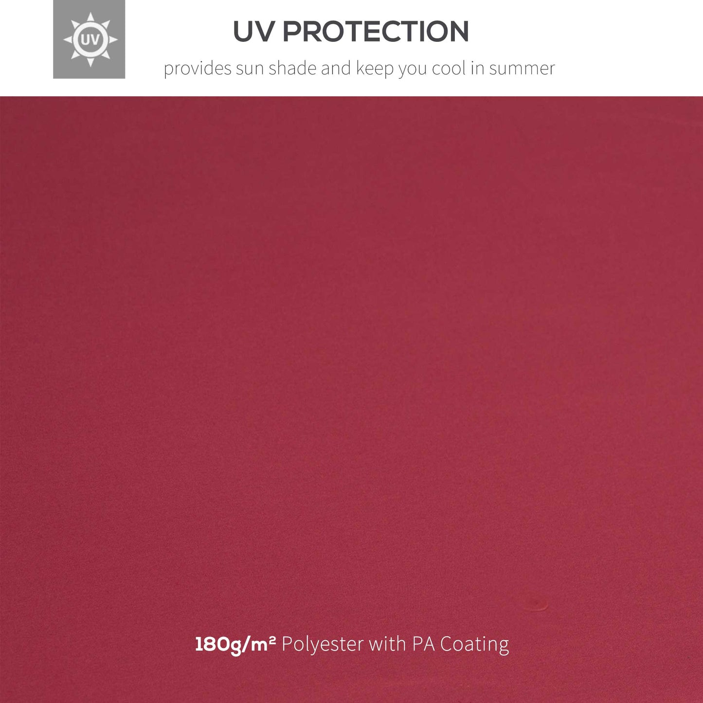 9.8' x 9.8' Square 2-Tier Gazebo Canopy Replacement Top Cover Outdoor Garden Sun Shade, Wine Red Gazebo Canopy Replacement   at Gallery Canada