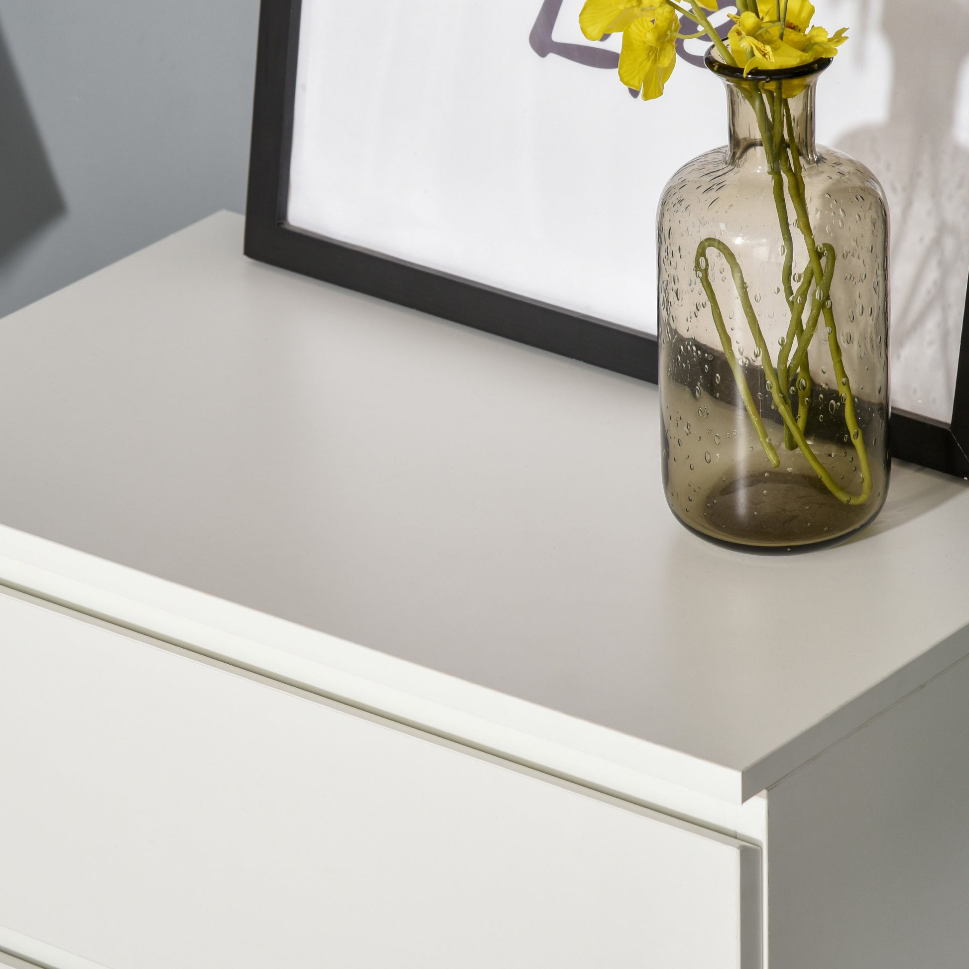 4 Drawer Cabinet Storage Cupboard Wooden Freestanding Organiser Unit White Storage Cabinets   at Gallery Canada