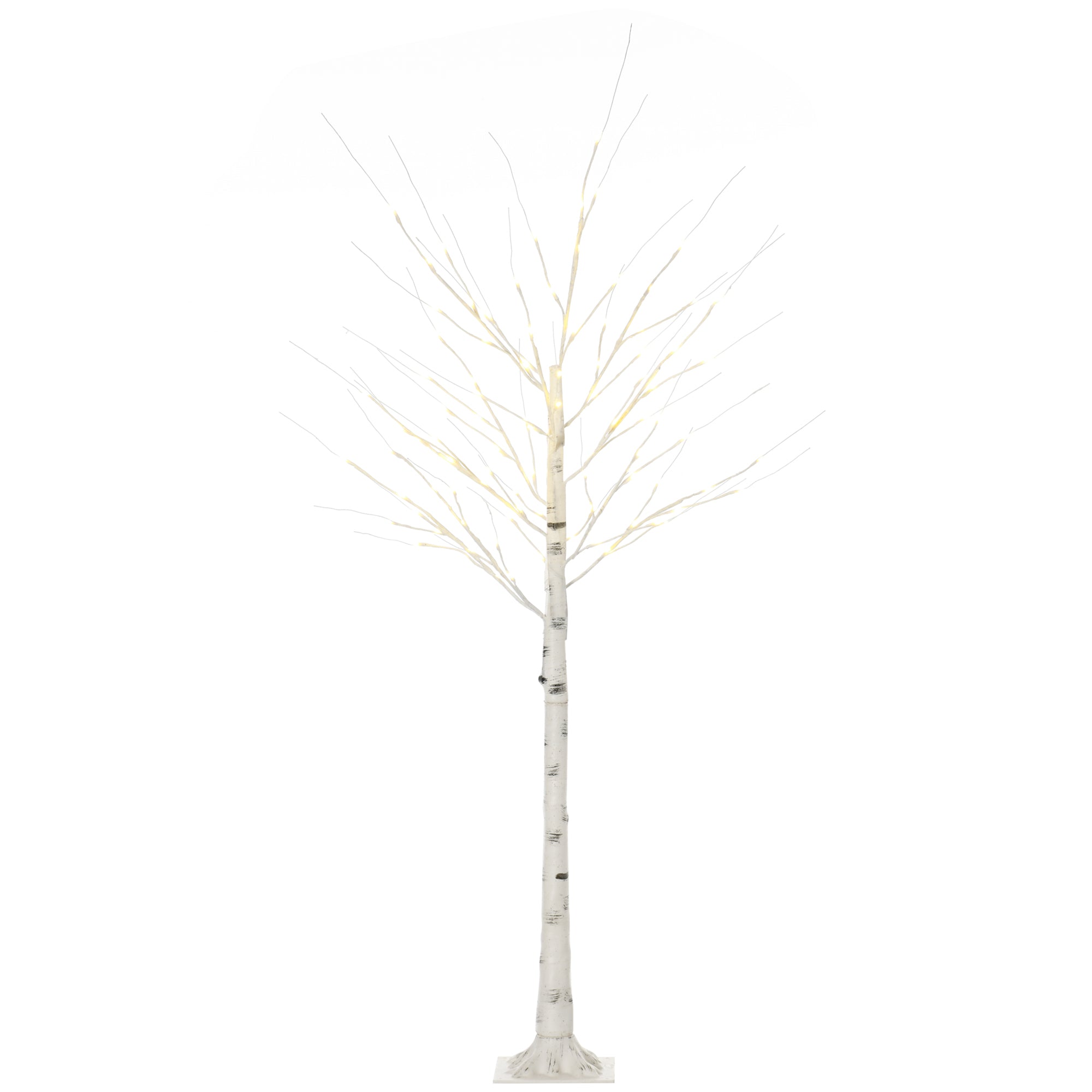 6 ft Artificial Birch Tree Light with Pre-Lit LED Light for Home Party, Indoor and Covered Outdoor Use Artificial Tree Light White  at Gallery Canada