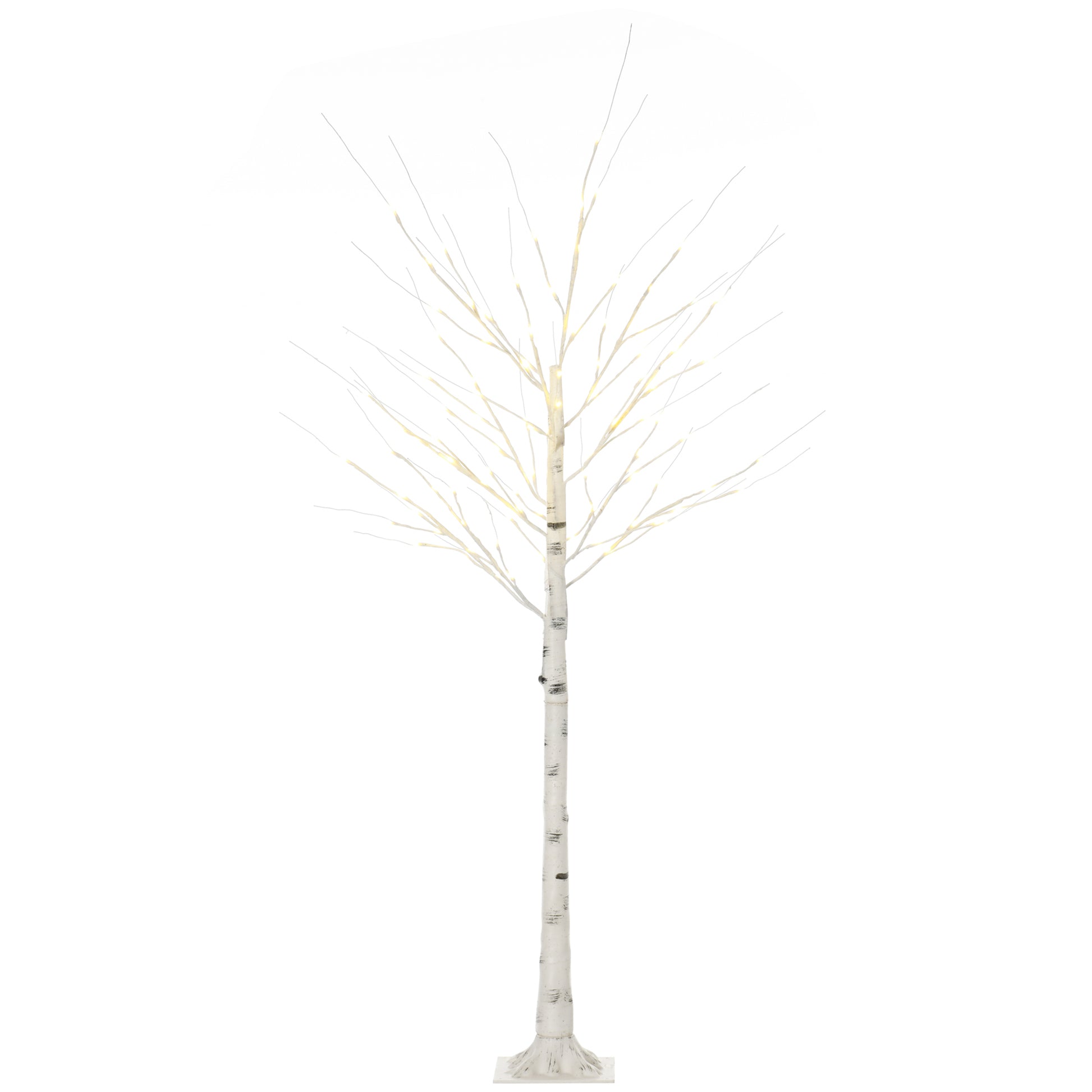 6 ft Artificial Birch Tree Light with Pre-Lit LED Light for Home Party, Indoor and Covered Outdoor Use Artificial Tree Light White  at Gallery Canada