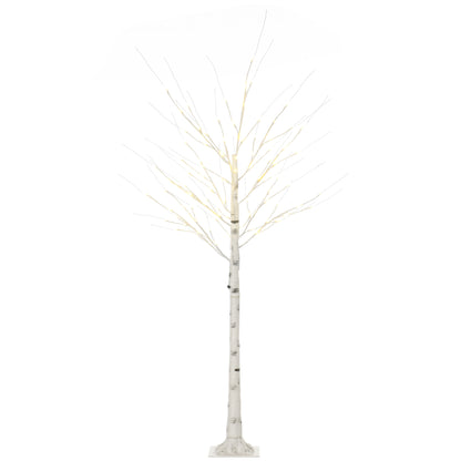 6 ft Artificial Birch Tree Light with Pre-Lit LED Light for Home Party, Indoor and Covered Outdoor Use Artificial Tree Light White  at Gallery Canada