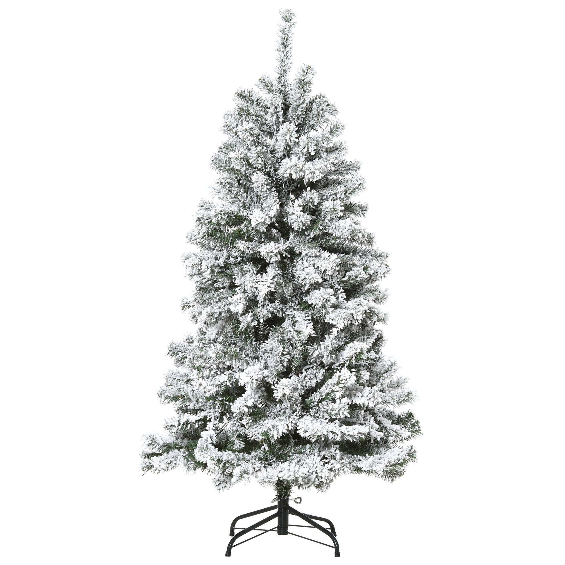 6ft Snow Flocked Artificial Tree 250 LED Light 928 Branches Christmas Season Flocked Christmas Trees   at Gallery Canada