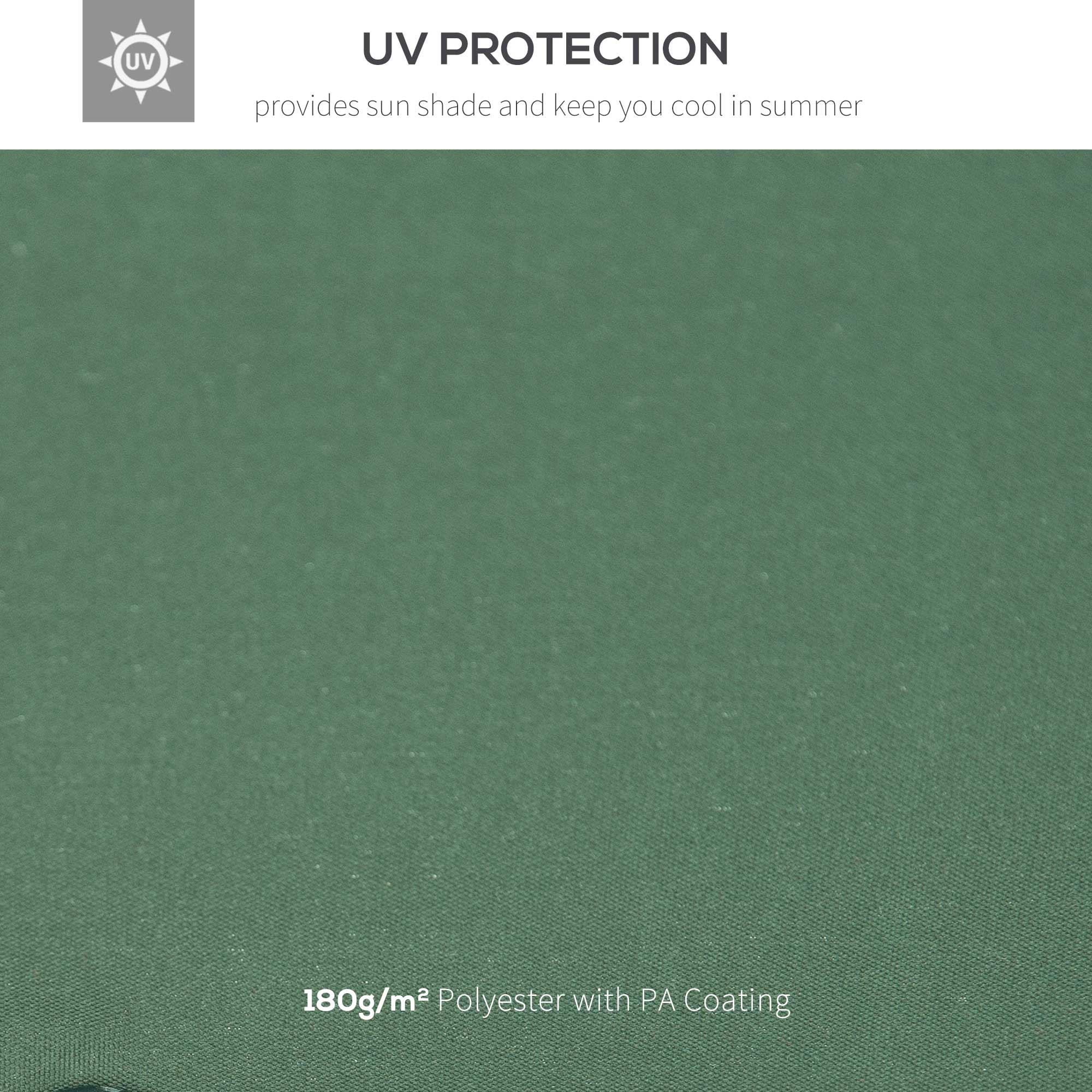 9.8'x9.8' Canopy Replacement 2-Tier Gazebo Canopy Top Cover, Green Gazebo Canopy Replacement   at Gallery Canada