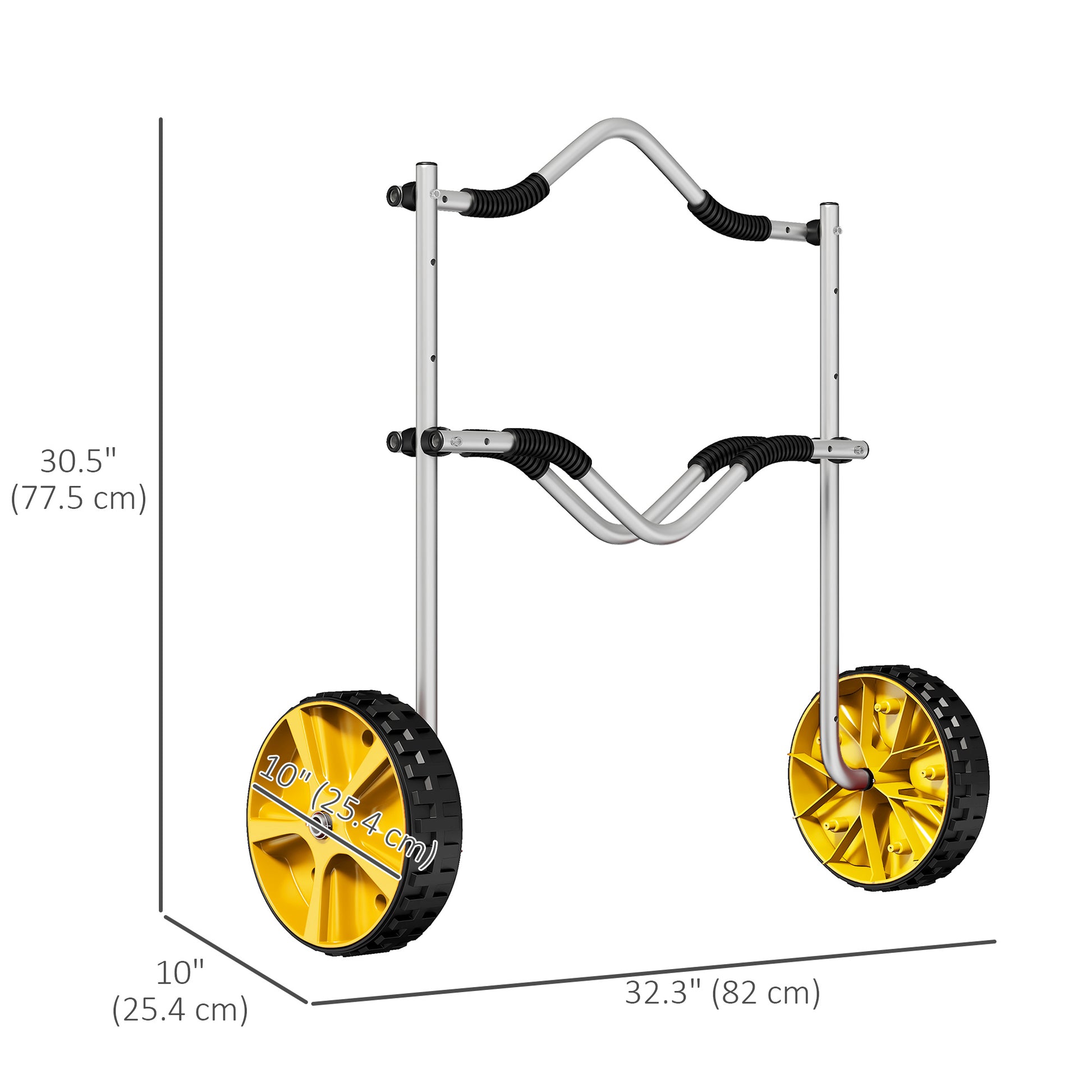 Alumnium Kayak Cart Dolly, Kayak Wheels with Adjustable Height and Width, for Kayaks, Canoes, Paddleboards Kayak Carts   at Gallery Canada