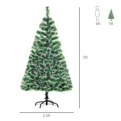 5FT Indoor Christmas Tree Artificial Decoration Xmas Gift with Metal Stand 416 Tips Artificial Christmas Trees   at Gallery Canada