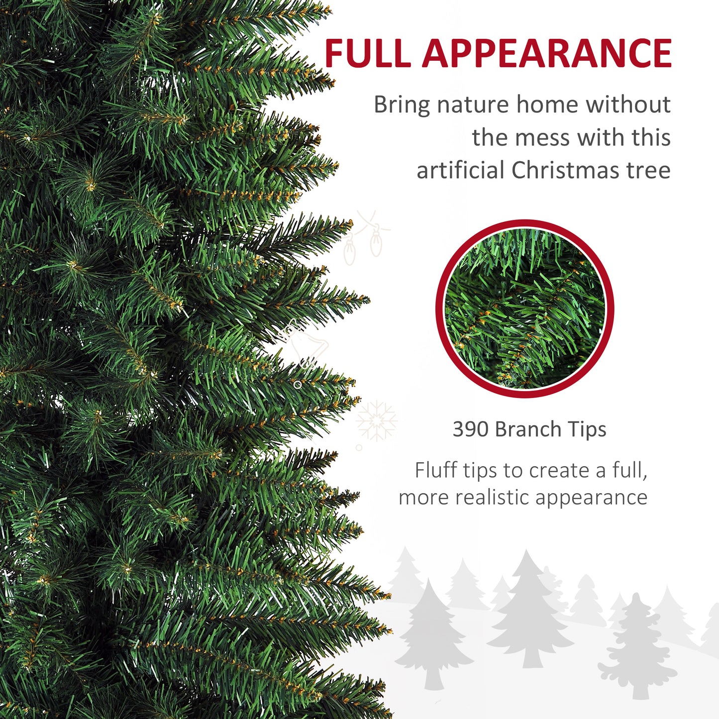 6’ PVC Unlit Slim Artificial Pencil Christmas Tree Holiday Décor Artificial Christmas Trees   at Gallery Canada