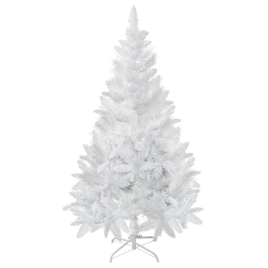 5ft Artificial Christmas Tree with Pine Realistic Branches, Auto Open, for Indoor Decoration, White Artificial Christmas Trees White  at Gallery Canada