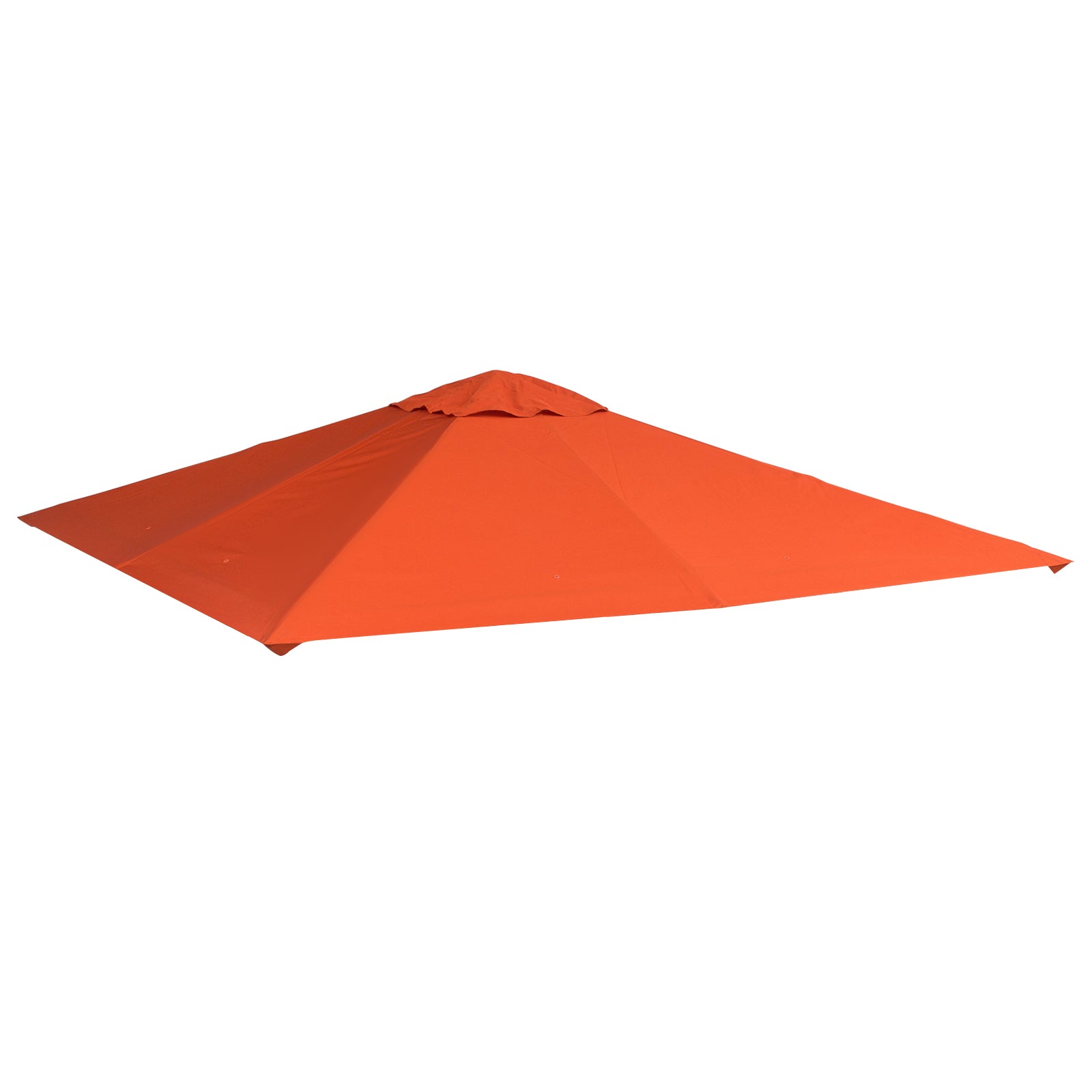 9.8' x 9.7' Square Gazebo Canopy Replacement UV Protected Top Cover Sun Shade Orange Gazebo Canopy Replacement Orange  at Gallery Canada