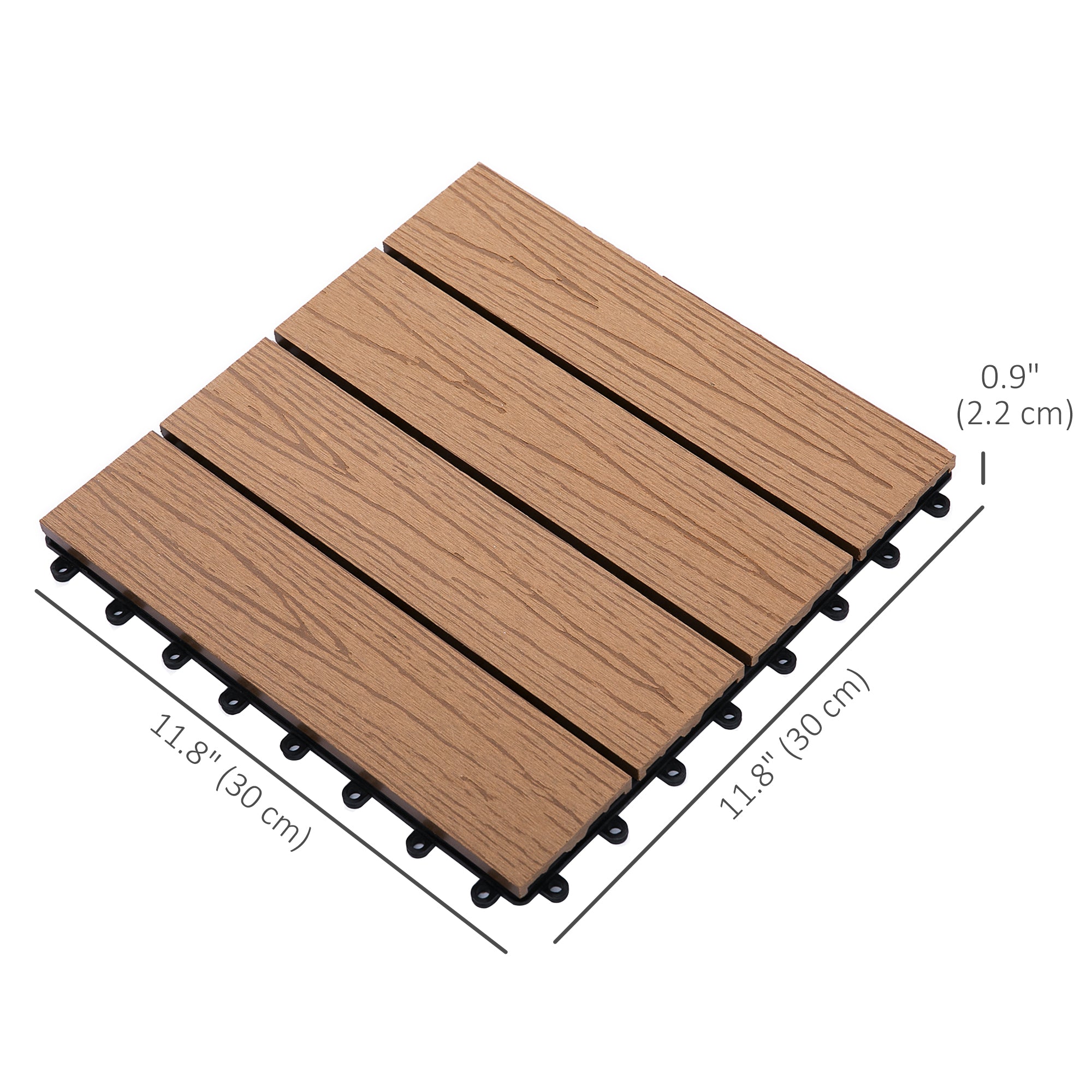 Outdoor Tiles, 11 Pack 12