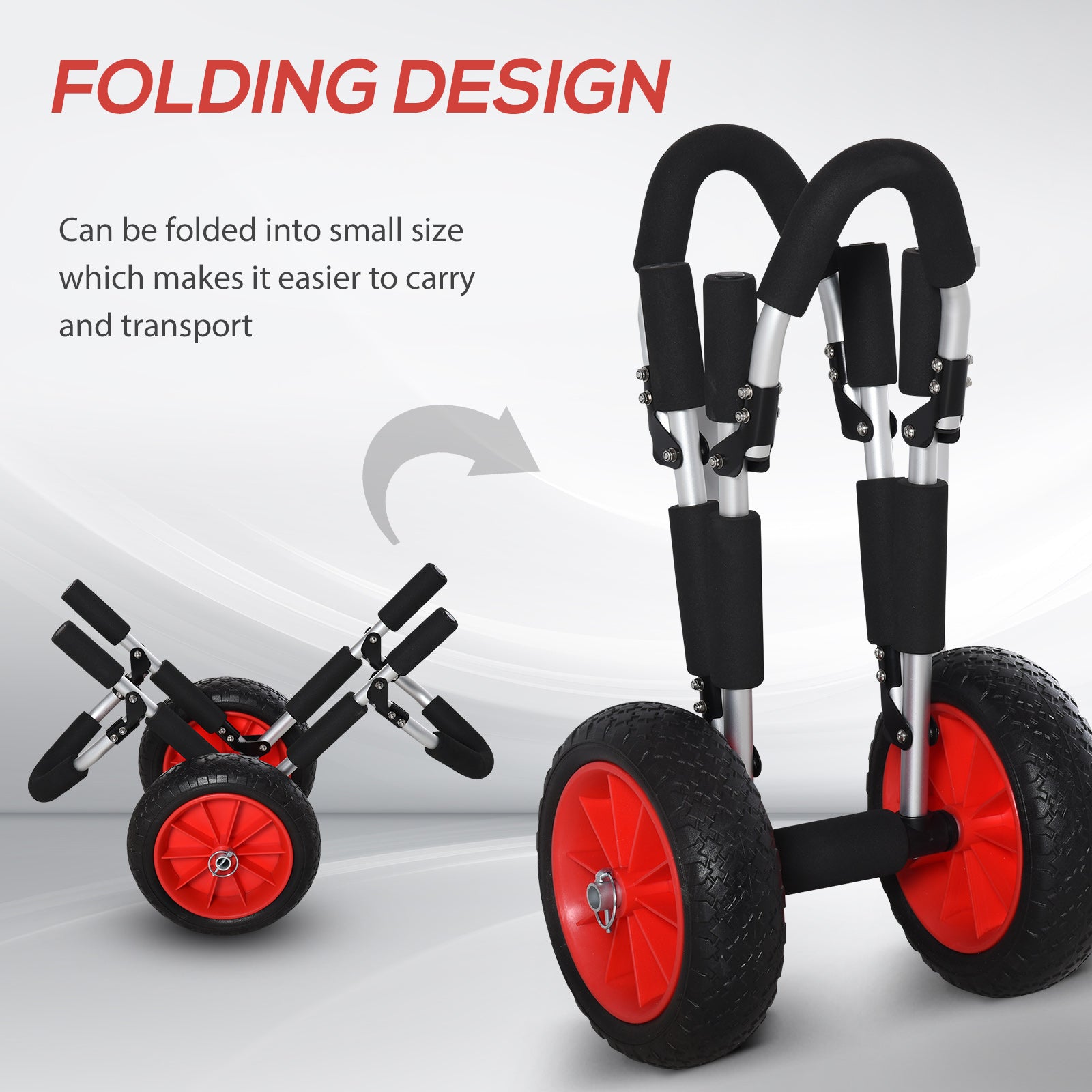 Aluminum Foldable SUP and Boat Trolley Cart, Easy Transport, Multi Colour Kayak Carts   at Gallery Canada