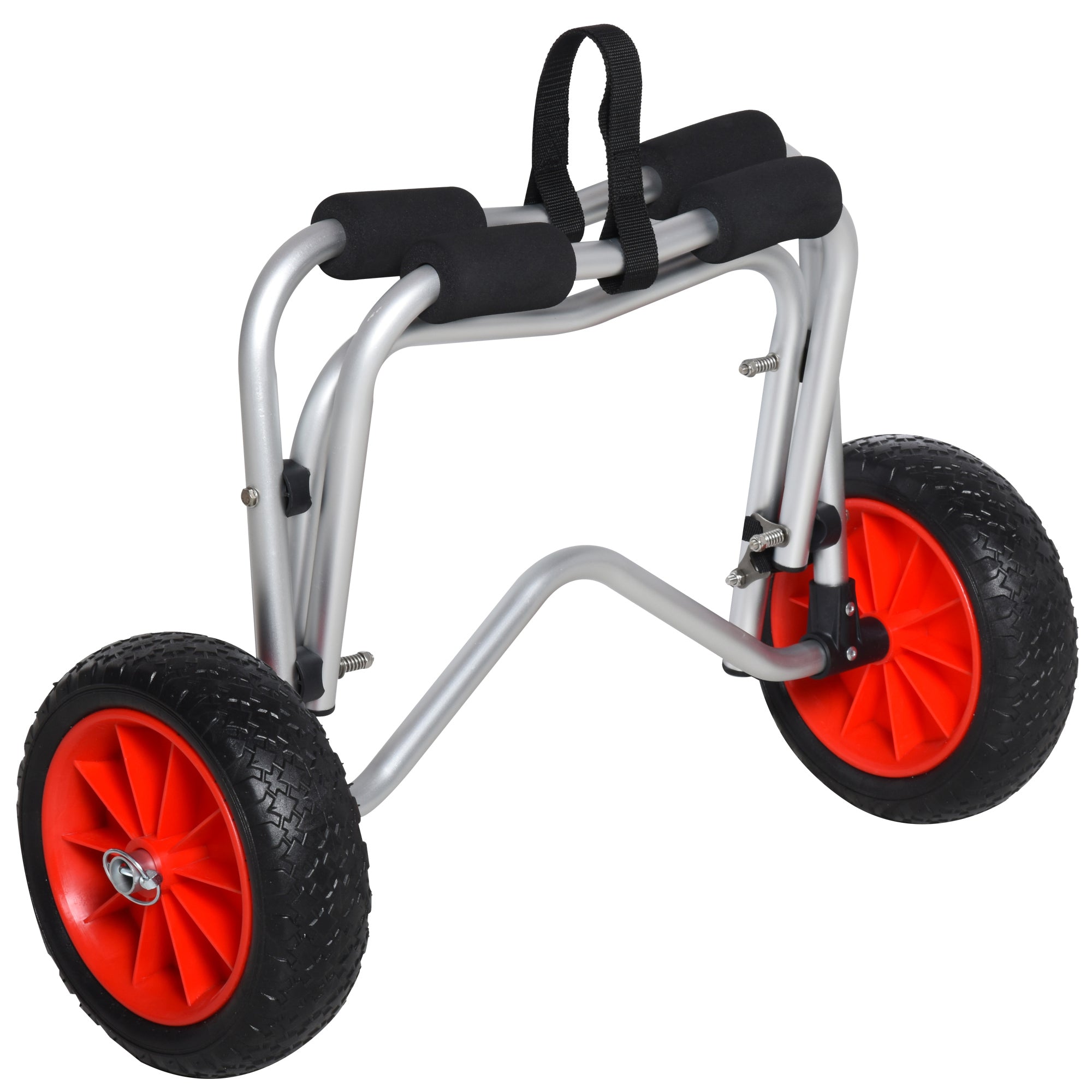 Foldable Kayak Cart, Aluminum Boat Canoe Carrier Tote Dolly Trolley Transport Trailer NO-Flat Wheel Silver Kayak Carts   at Gallery Canada