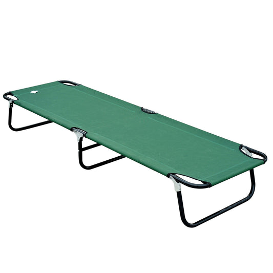 Folding Camping Cot for Adults Kids Portable Outdoor Sleeping Bed for Office Beach Home Green Camping Cots Green  at Gallery Canada