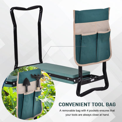 Folding Gardening Kneeling Bench with Large Tool Pouch Garden Accessories   at Gallery Canada