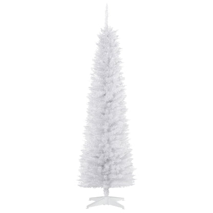 6 FT Christmas Tree Classic Tree Holiday Indoor Decoration, with Stable Plastic Base, White White Christmas Trees   at Gallery Canada