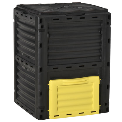 Garden Compost Bin Large Outdoor Compost Container 80 Gallon Fast Creation of Fertile Soil Aerating Compost Box, Yellow Outdoor Compost Bin Yellow  at Gallery Canada