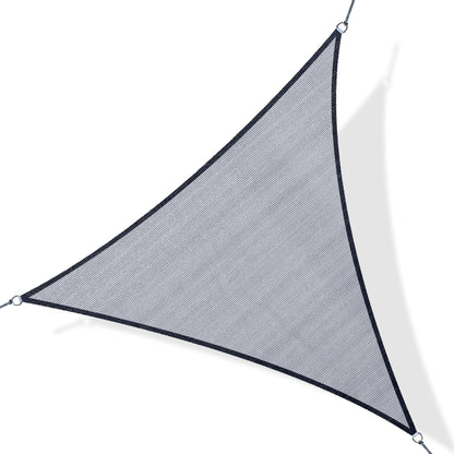 Triangle 10' Canopy Sun Sail Shade Garden Cover UV Protector Outdoor Patio Lawn Shelter with Carrying Bag Grey Shade Sails   at Gallery Canada