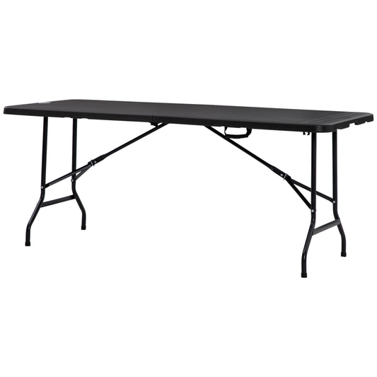 Foldable Patio Dining Table for 6, Rectangular Outdoor Table for Garden Lawn Backyard, Dark Grey Patio Dinning Tables Multi Colour  at Gallery Canada