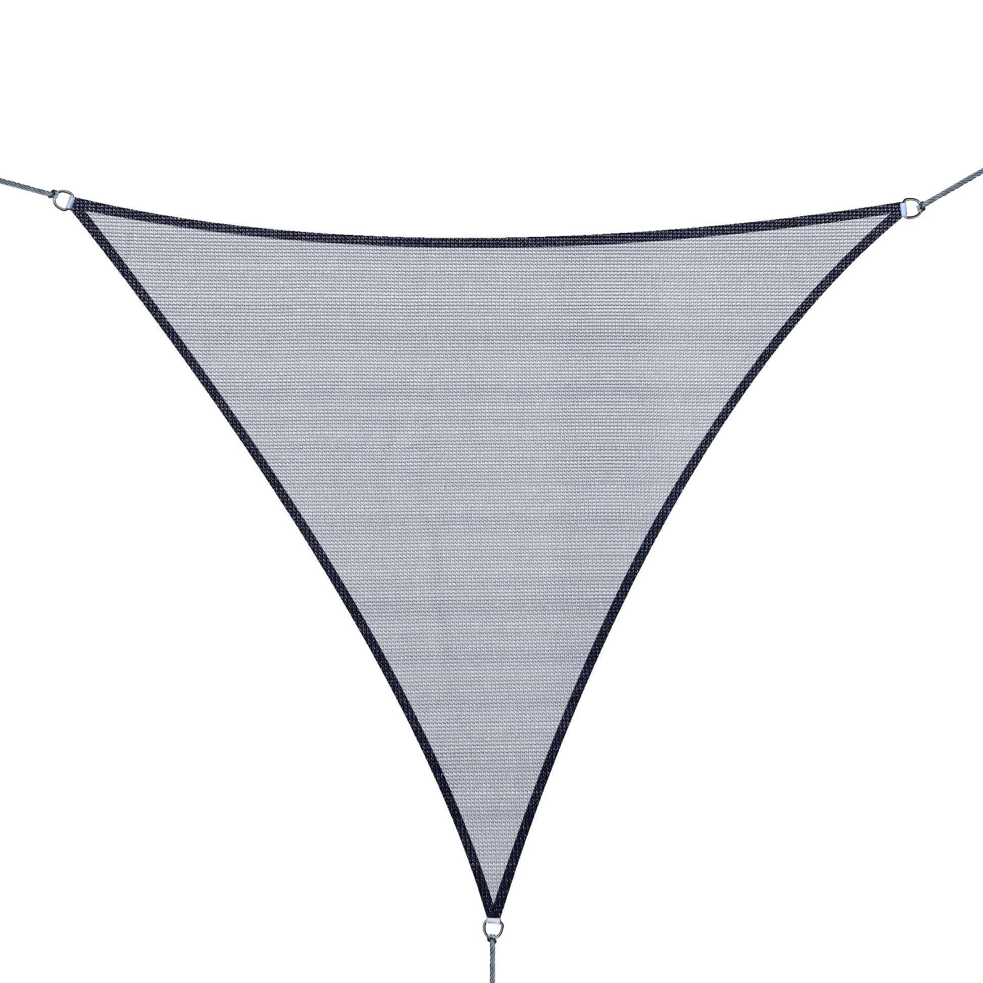 Triangle 10' Canopy Sun Sail Shade Garden Cover UV Protector Outdoor Patio Lawn Shelter with Carrying Bag Grey Shade Sails Grey  at Gallery Canada