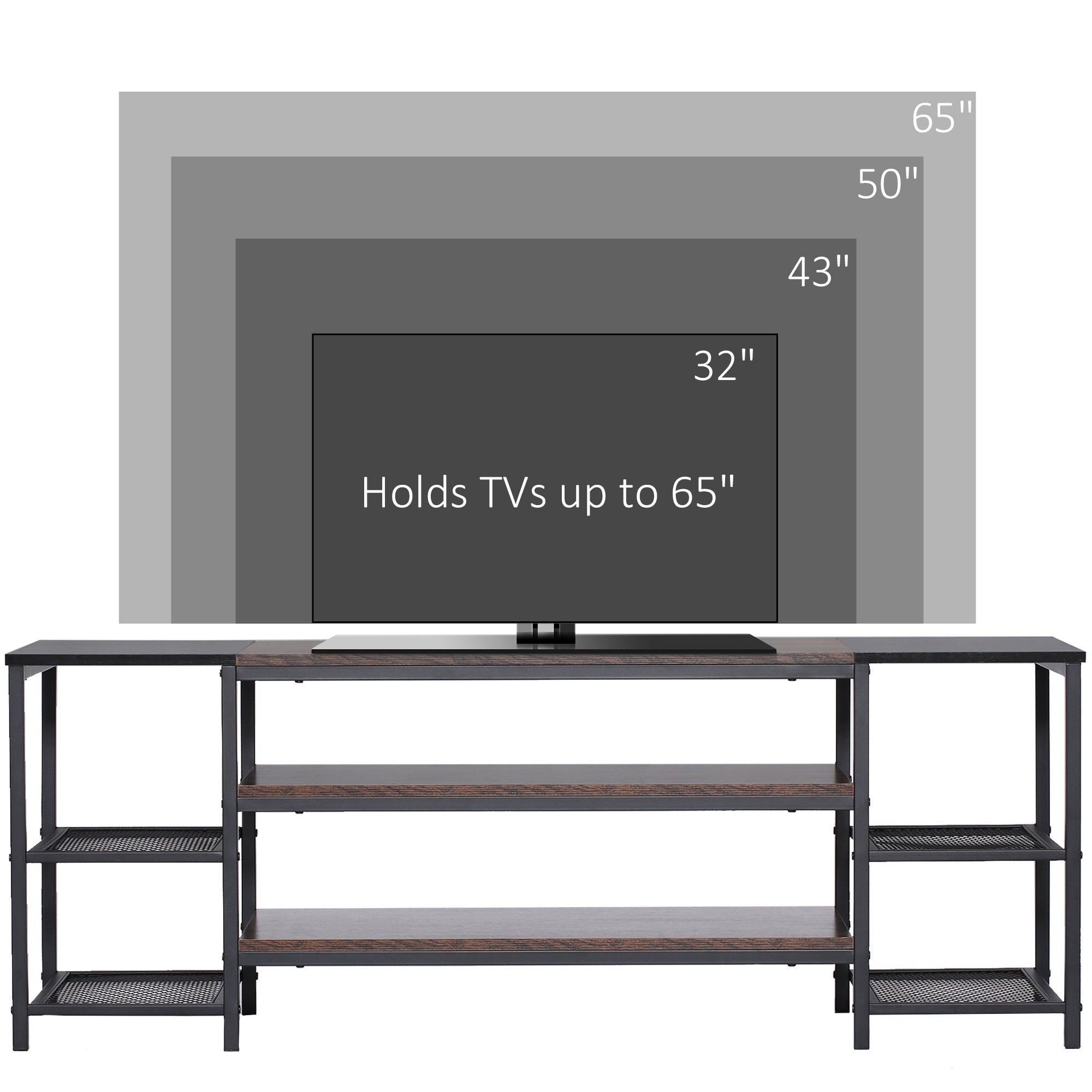 Industrial TV Cabinet for TVs Up to 60