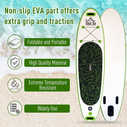 Lightweight Inflatable Paddle Board 120"x30"x4" with Accessories, Green Inflatable Paddle Boards   at Gallery Canada