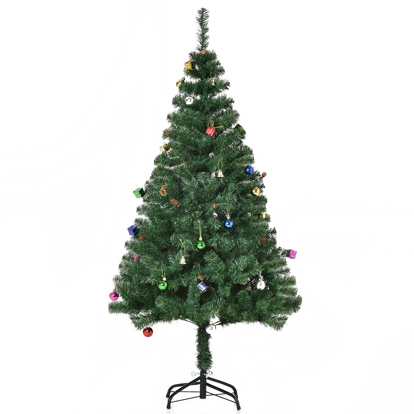 4.9ft Green Christmas Tree Artificial Xmas Holidays Party with Decoration Ornament Artificial Christmas Trees Green  at Gallery Canada