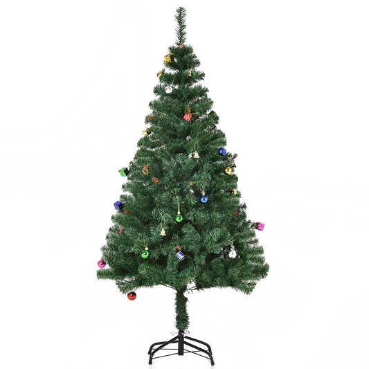 4.9ft Green Christmas Tree Artificial Xmas Holidays Party with Decoration Ornament - Gallery Canada