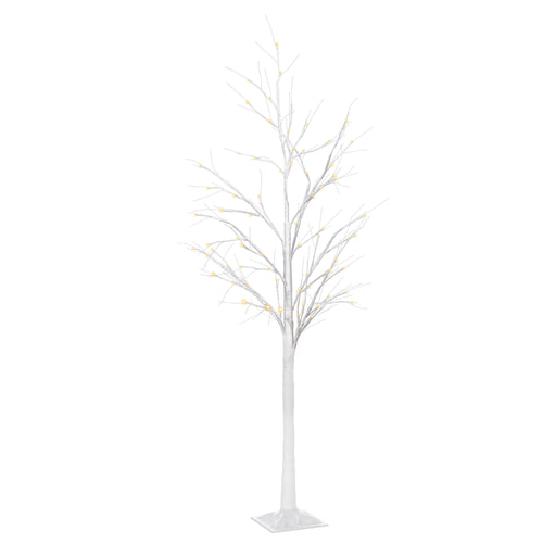 5FT Garden Birch Tree Light with 58 Warm LEDs and 8 Light Modes, DIY Artificial Tree Lamp for Outdoor and Indoor Birthday Wedding Party