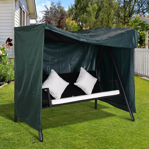 Large Patio Swing Chair Cover Outdoor Garden Furniture Protector Wind UV Water Green