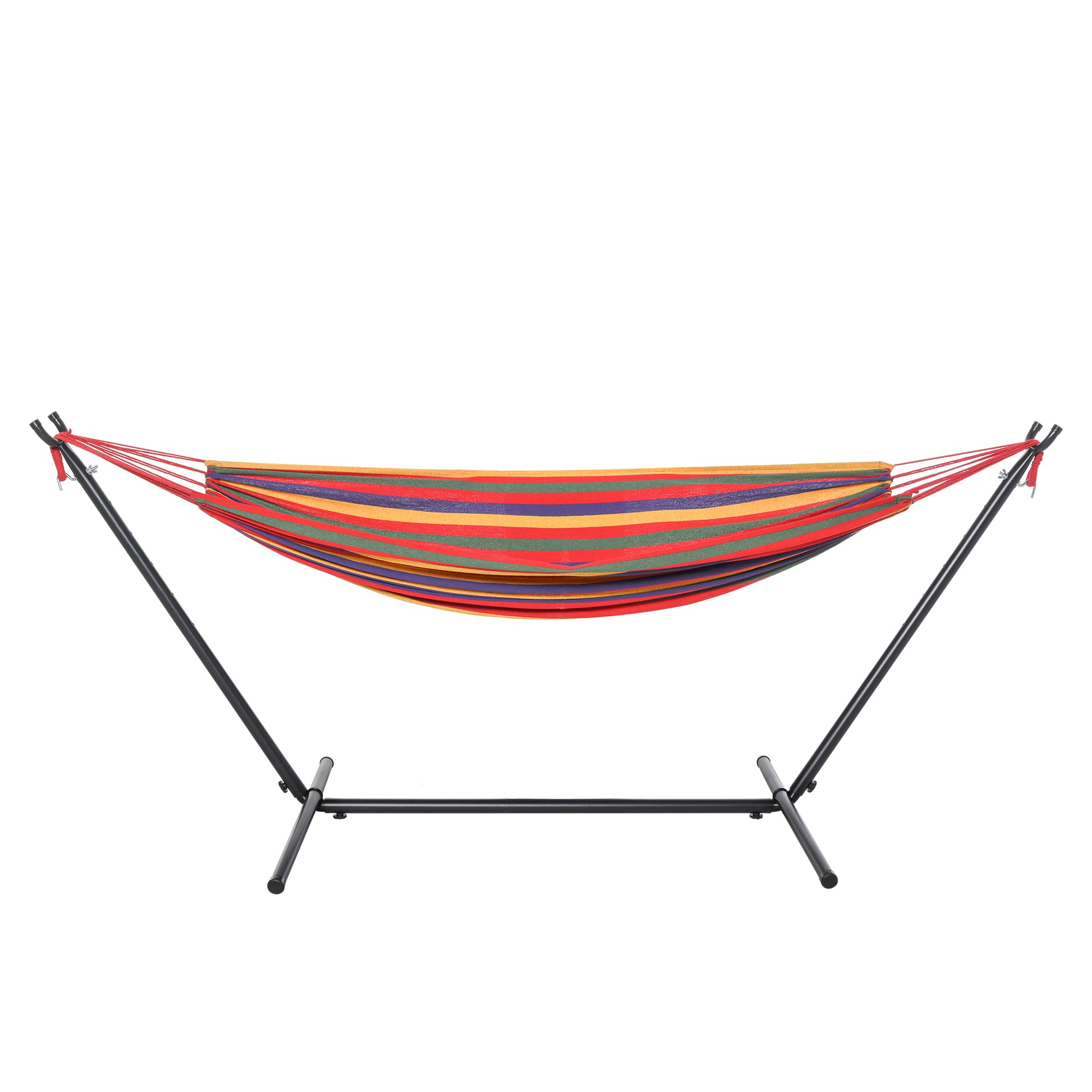 Adjustable Fabric Hammock with Stand and Carrying Case for Indoor/Outdoor, Multi Colour Hammocks with Stand   at Gallery Canada