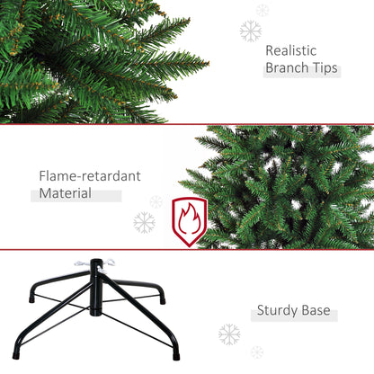 6.9ft Artificial Christmas Tree w/ Metal Stand Spruce Branch Tips Green Artificial Christmas Trees   at Gallery Canada