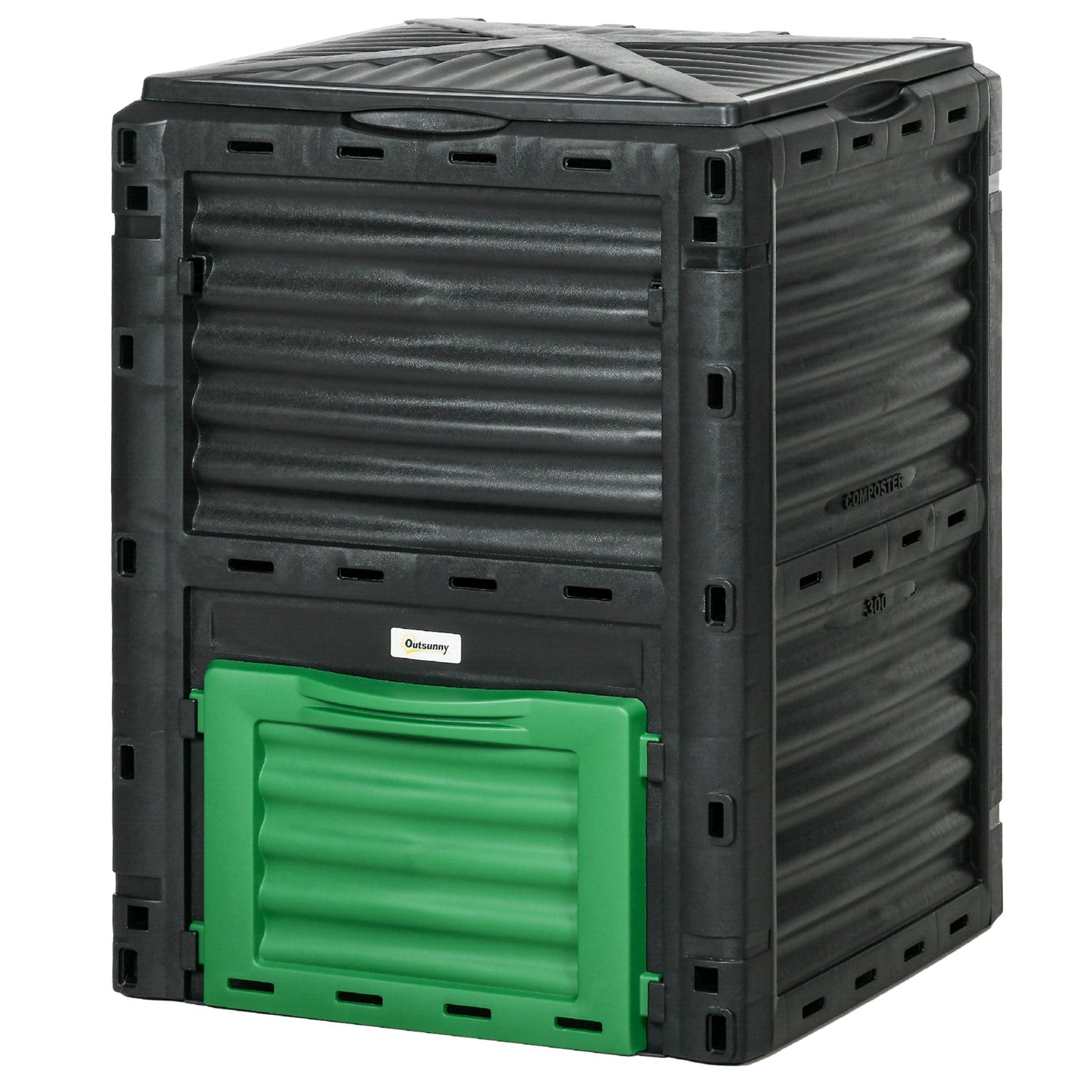 Outdoor Compost Bin Garden Container, Fast Creation of Fertile Soil Aerating Compost Box, 80 Gallon, Green Outdoor Compost Bin Green  at Gallery Canada