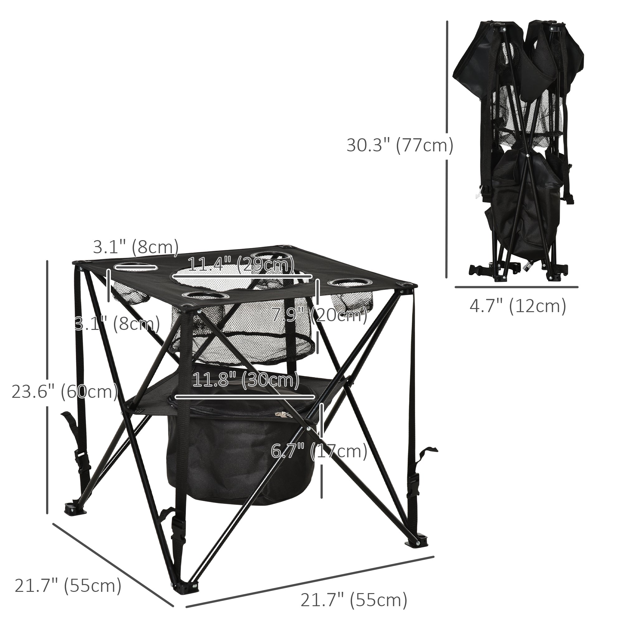 Outdoor Folding Camping Table, 22