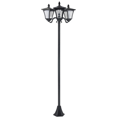 Outdoor Garden Solar Light Energy-efficient with Base Solar Post Lamps Black  at Gallery Canada