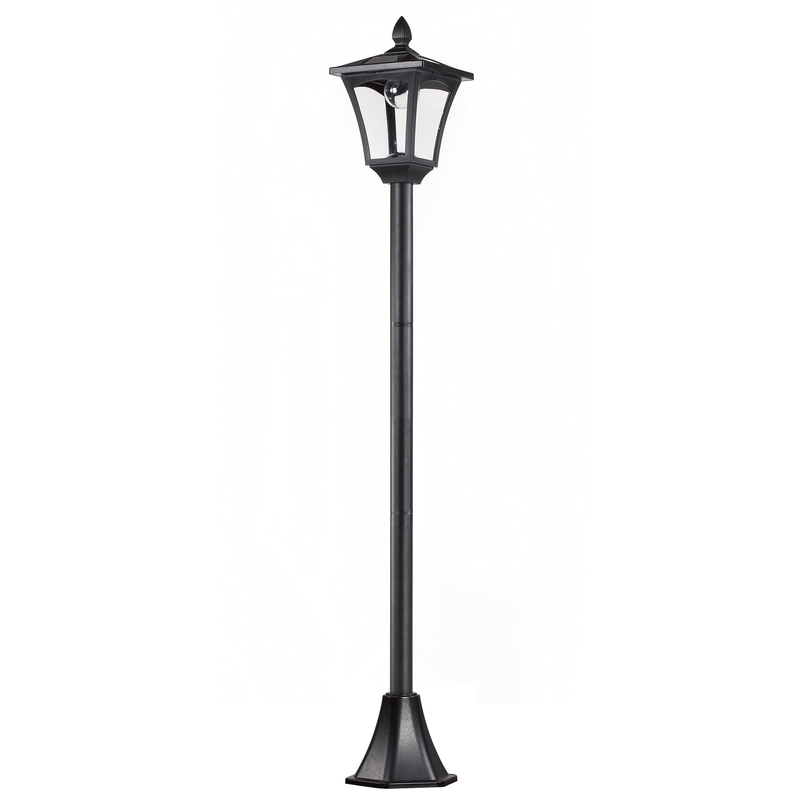 Outdoor Garden Solar Post Lamp, Light Sensor Dimmable LED Lantern Bollard Pathway 63