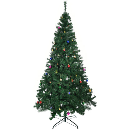 7ft Green Christmas Tree Artificial Xmas Holidays Party with Decoration Ornament Artificial Christmas Trees Green  at Gallery Canada