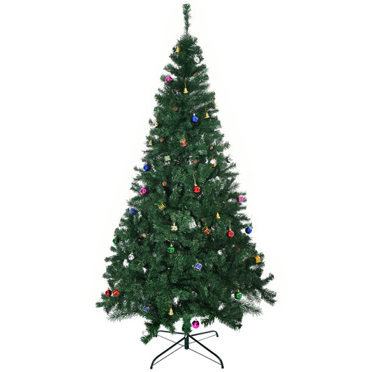 7ft Green Christmas Tree Artificial Xmas Holidays Party with Decoration Ornament Artificial Christmas Trees Green  at Gallery Canada