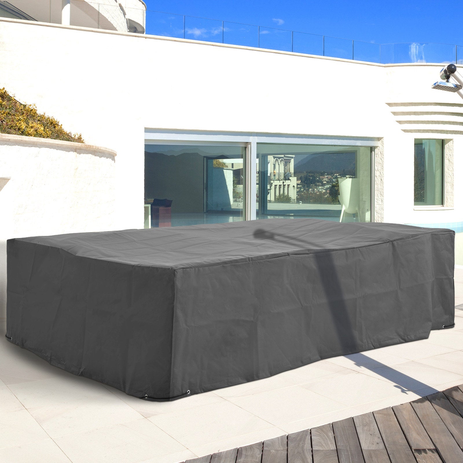 Waterproof Windproof Anti-UV 300D Oxford Patio Furniture Cover, 97