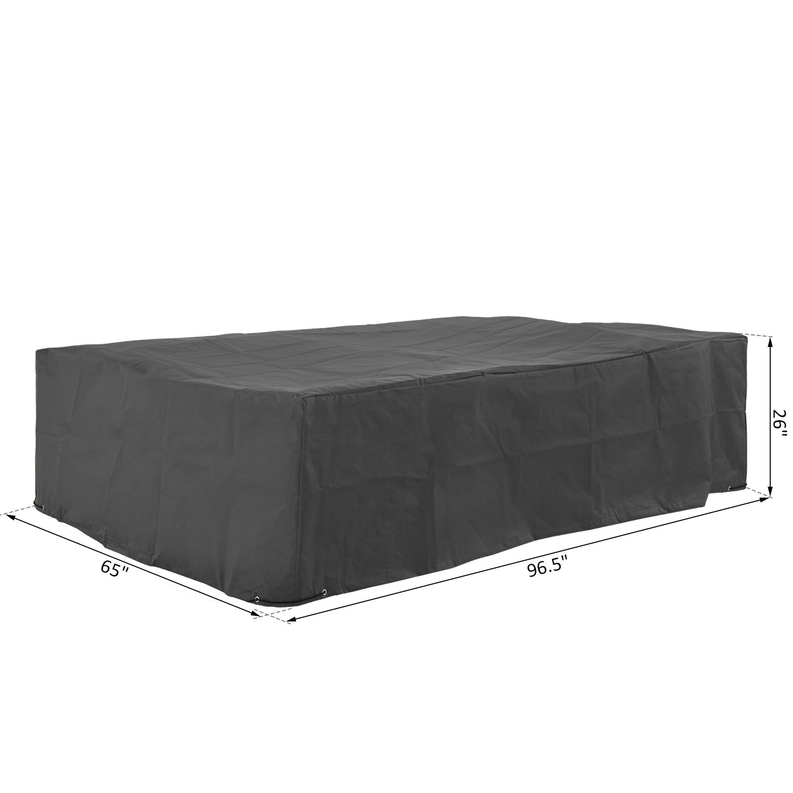 Waterproof Windproof Anti-UV 300D Oxford Patio Furniture Cover, 97