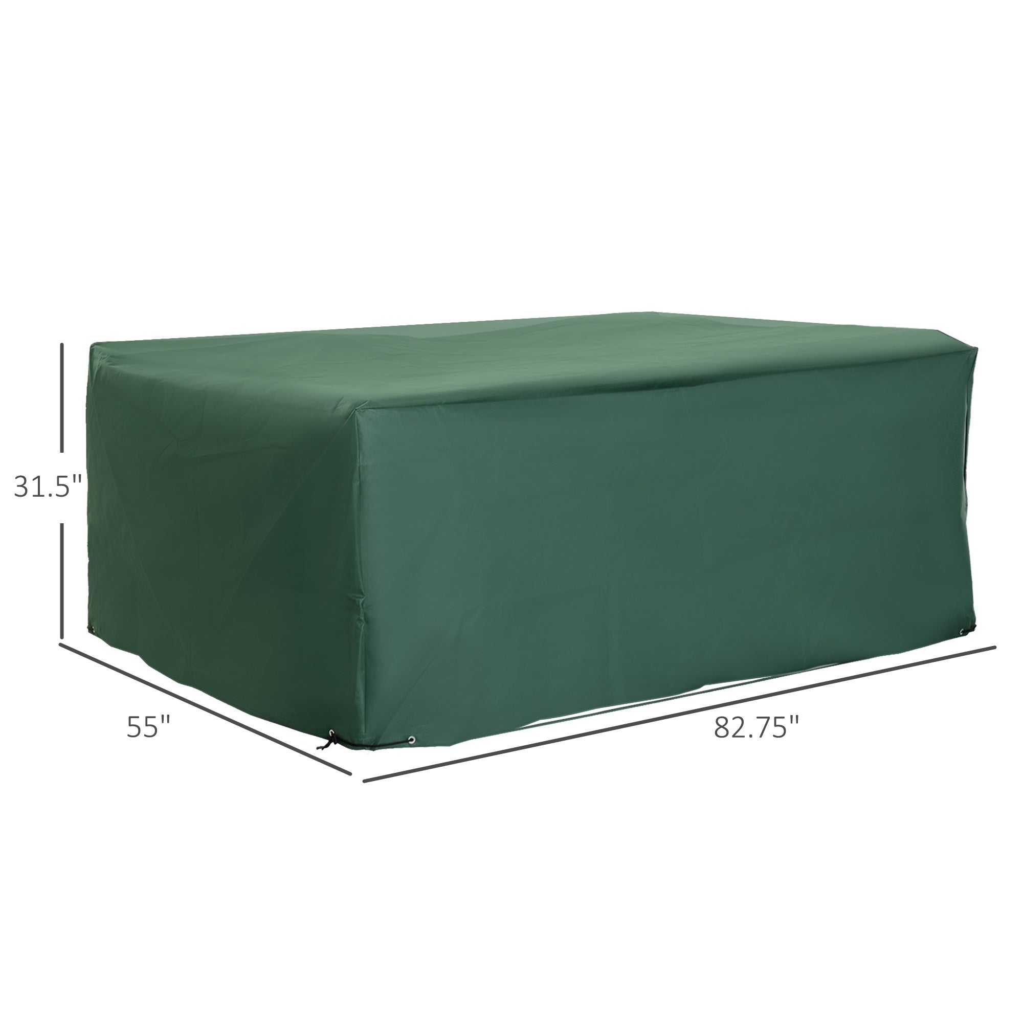 Patio Furniture Set Cover Waterproof Garden Outdoor Rattan Wicker UV Rain Protector (Dark Green, 83”x55”) Patio Furniture Covers   at Gallery Canada