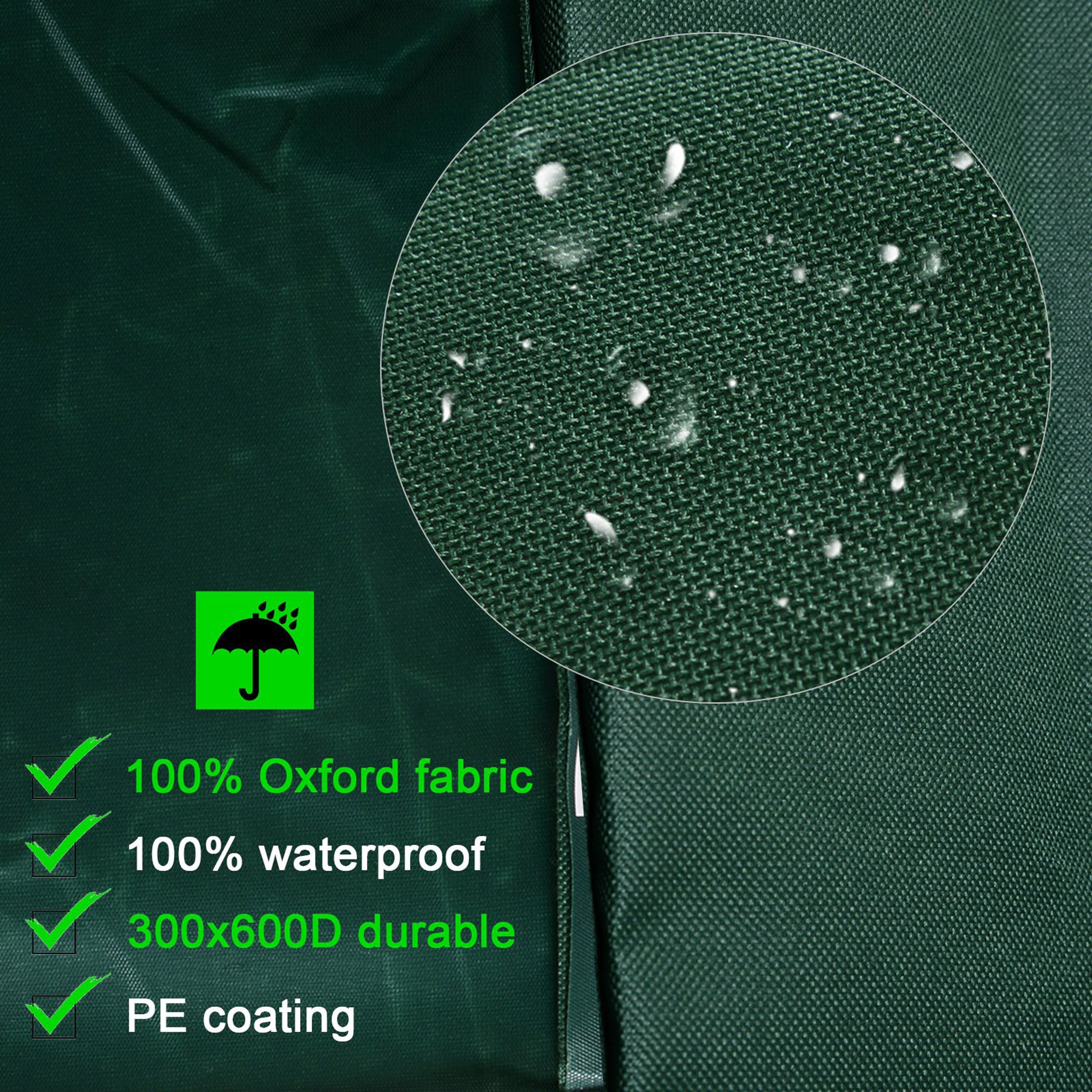 Patio Furniture Set Cover Waterproof Garden Outdoor Rattan Wicker UV Rain Protector (Dark Green, 83”x55”) Patio Furniture Covers   at Gallery Canada